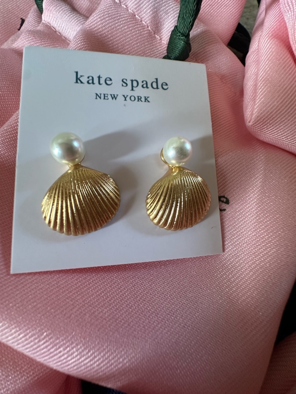Kate Spade Reef Treasure Shell Stud Earrings NEW - Picture 11 of 11